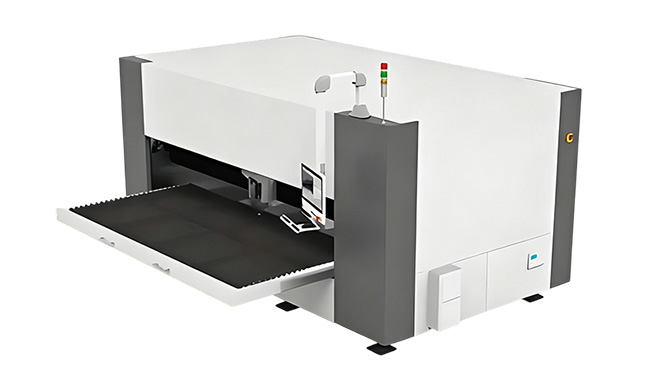 Máy cắt laser nền tảng đơn kéo ra